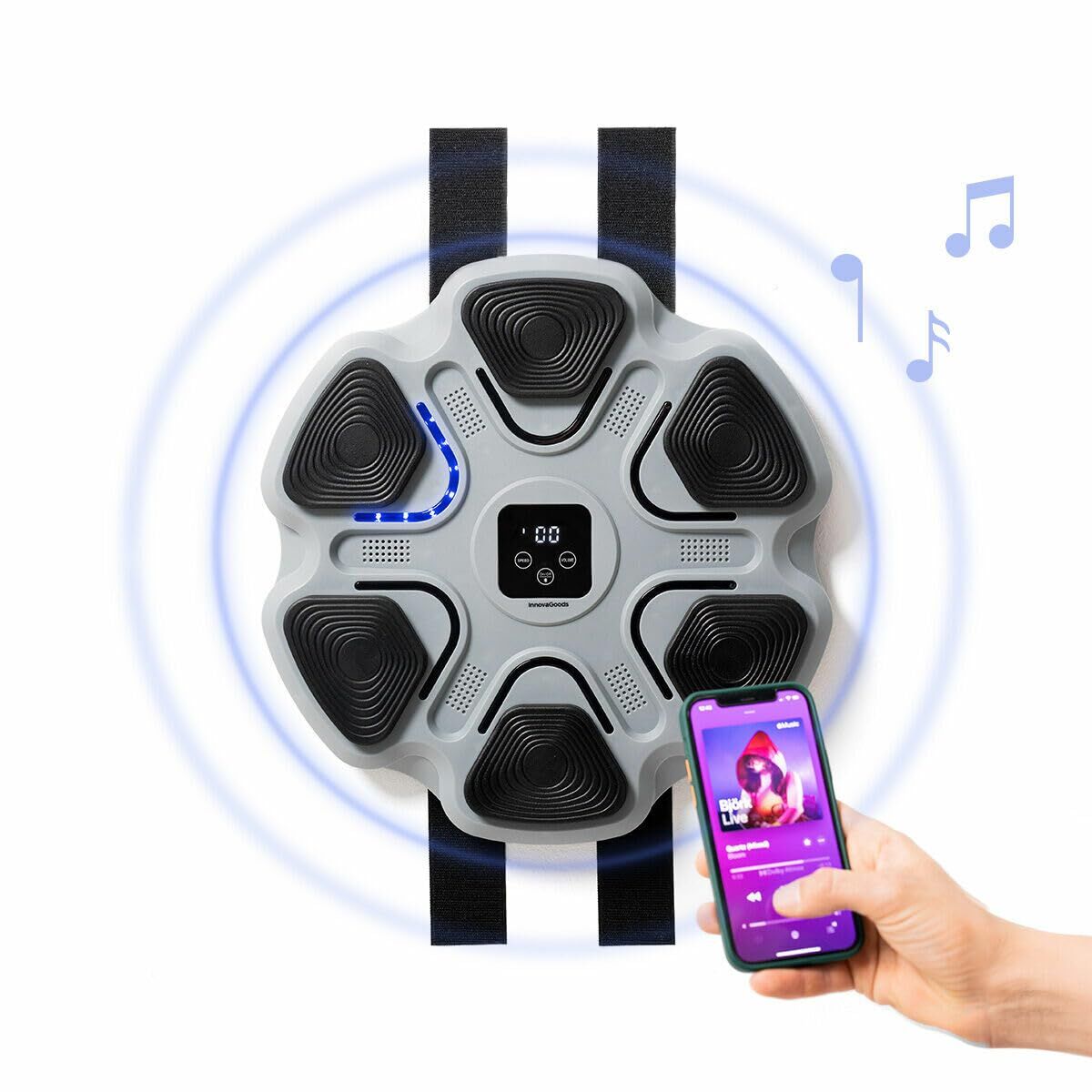Genopladelig Boksemaskine med Musik & LED – InnovaGoods